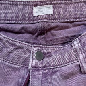 Full Tilt Purple Denim Cargo Pants